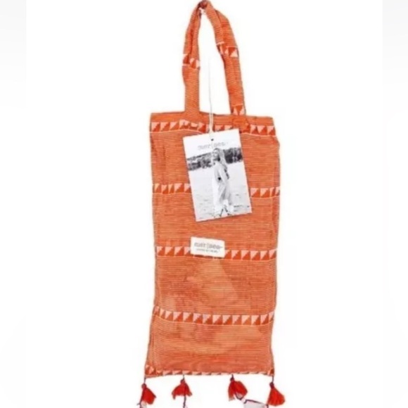 Mer Sea 100% Cotton Tassel Wrap Shawl with Carry Bag Beach Boho Travel Hippie - Picture 5 of 9